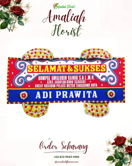 Papan Bunga Ucapan Selamat Sindumartani